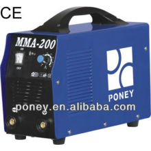 CE matériel en acier portatif mosfet dc mma welder 160/180/200 ampli modèle E / inverseur machine à souder / machine à souder portative